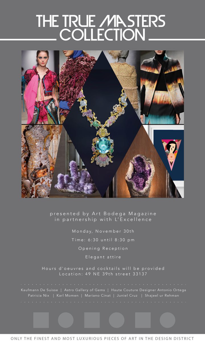 Coming Soon!  Our Art Basel 2015 Issue and Event at L'Excellence <a href="/designdistrict/">MiamiDesignDistrict</a>