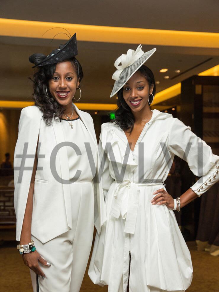 CoachWoodsonInv's tweet photo. The beautiful Woodson Sisters at the #CWLVI all white/fancy hat #TeaWithTerri Party @LexyLove_14 @MariahWoodson 👒👑❤️ http://t.co/JlIN2N1u5Z