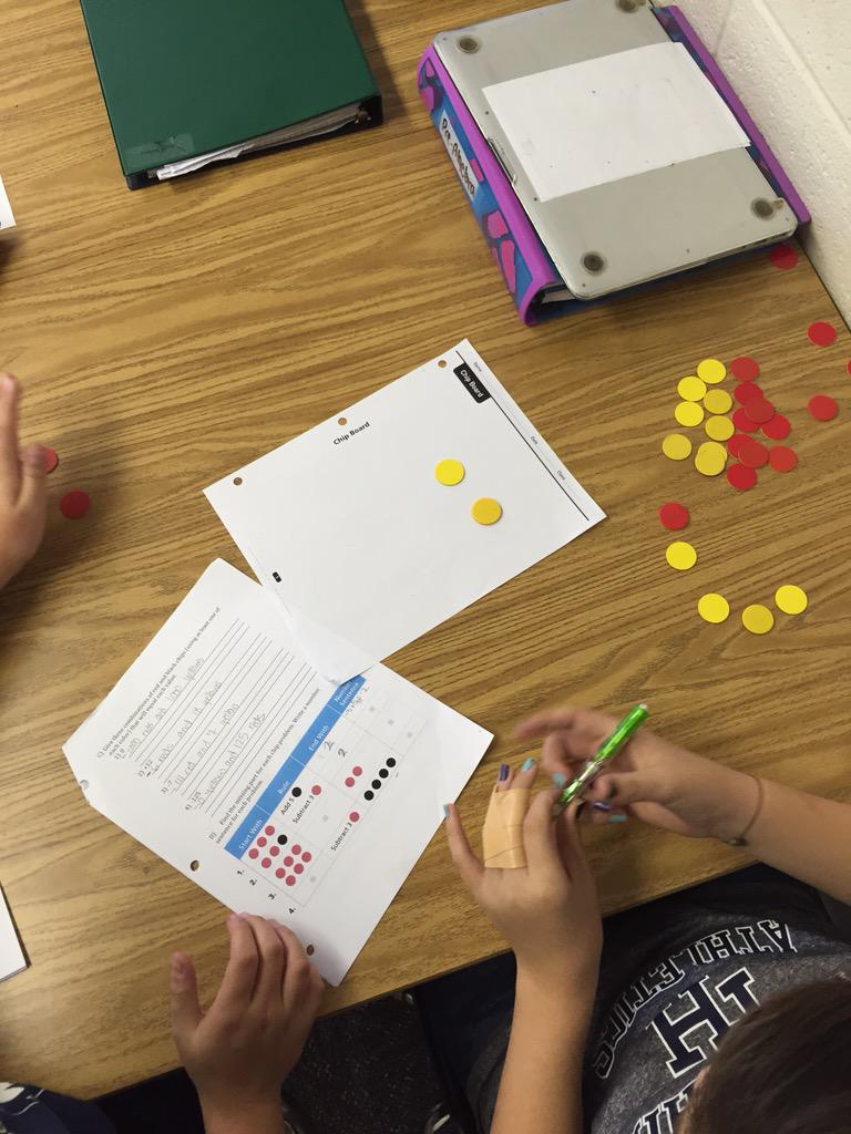 FHSMathManiacs's tweet image. Adding positives and negatives using chips! #accentuatethenegative