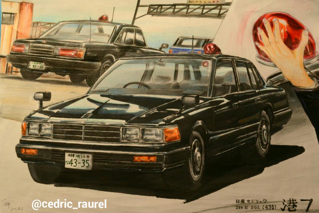 映画またまたあぶない刑事から430セドリック200E SGL 後期 劇中では