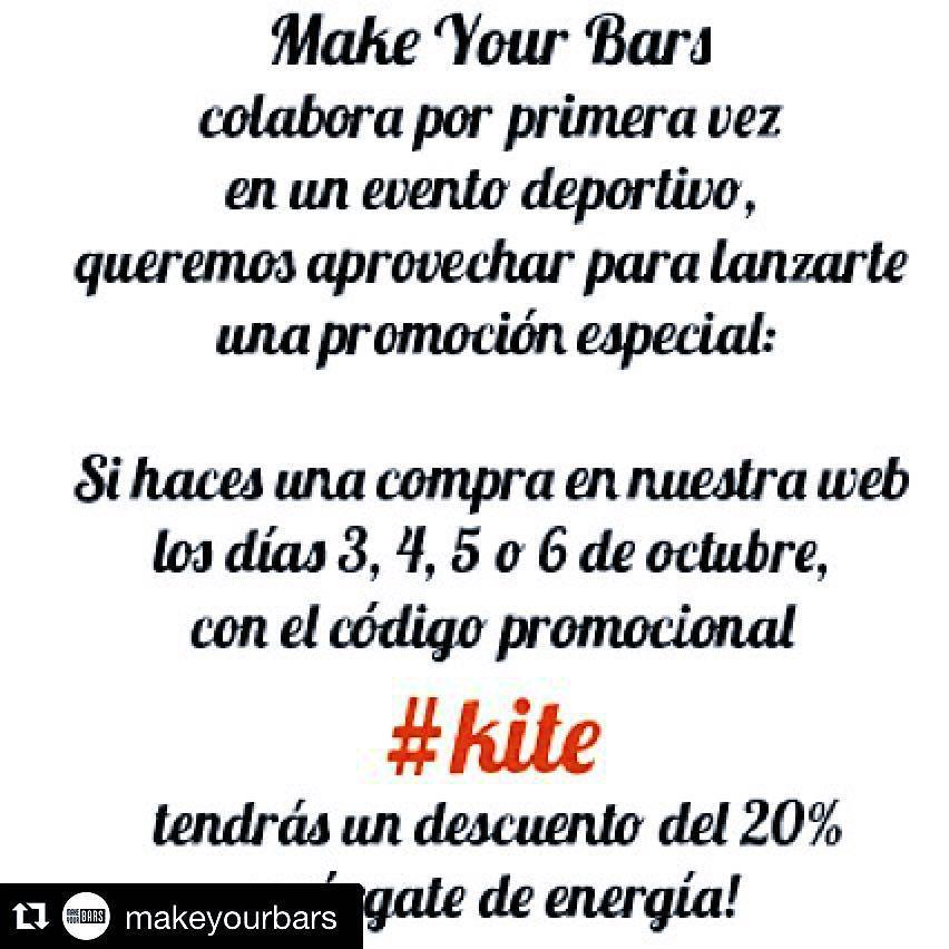 weKitesurf's tweet photo. #Repost @makeyourbars with @repostapp.
・・・
#makeyourbars #kite #kitesurf #promocion #barritasenergeticas #power #ba… http://t.co/BJ0bxUKb0I
