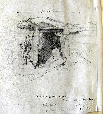 breeheritage's tweet photo. Depictions of Ballybrittas portal tomb in, Bree, #Wexford from 1862. more info http://t.co/ytO6oXAUBC #archaeology http://t.co/5Jxgrvl1sb