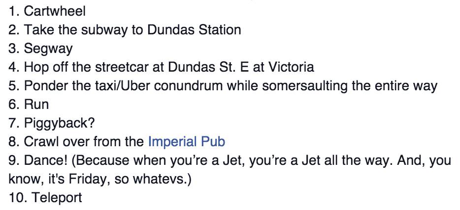 AddoRecords's tweet image. Top 10 ways to get to @jimdoxas at @JazzBistroTO TONIGHT: