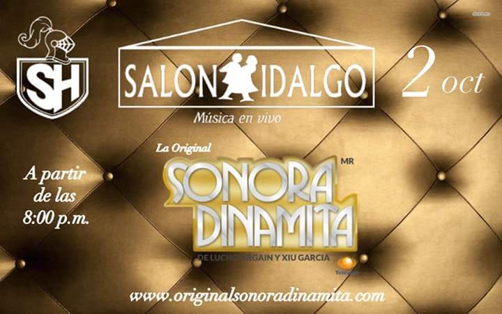 dinamitaonline's tweet image. En unas horas más los esperamos en el #SalónHidalgo a partir de las 8 p.m.