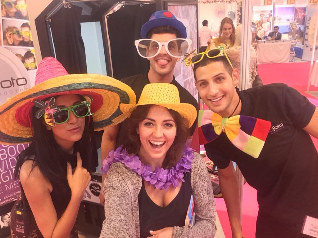 nationalwedding's tweet image. It's #selfie time at #TNWS in Birmingham @thenec with @hellofotobooths! Look out for the selfie stick!