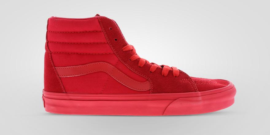 red vans high top footlocker