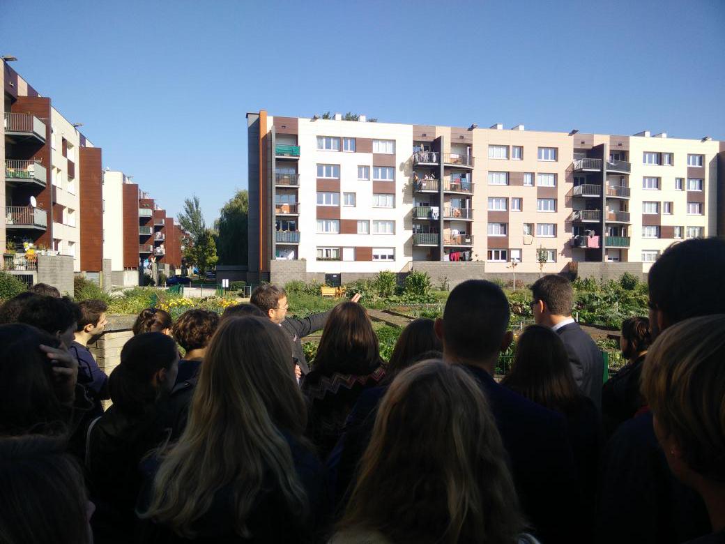 AMAPScPoLille's tweet photo. A la découverte des jardins partagés #GrandeSynthe @DamienCAREME http://t.co/qcBWnTLIRG