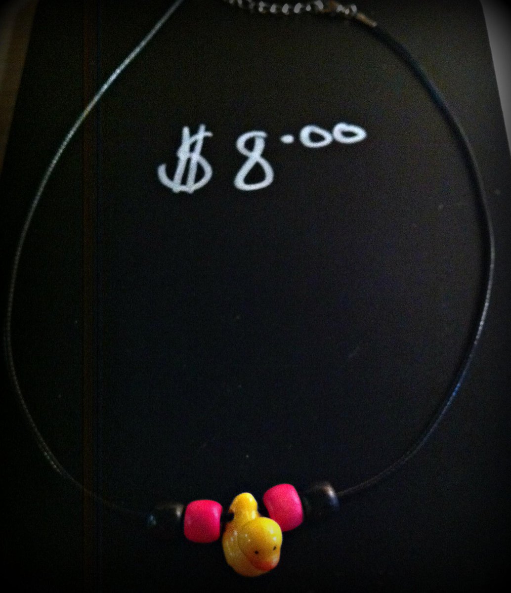 Get a rubber duckie necklace here facebook.com/tothemoonandba… $8+s&amp;h
#buylocal #xmaspresent #buyhandmade #smallbusiness