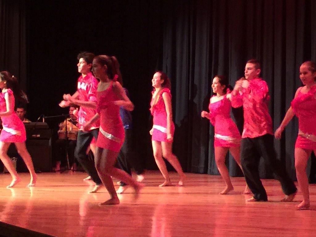 CHS_Warriors's tweet photo. The Colombians are providing CHS with a taste of their culture. http://t.co/a53KdBpdv4