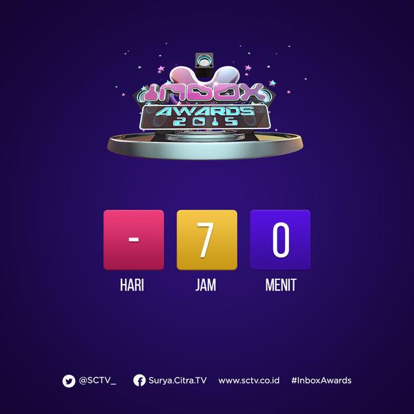 SCTV's tweet photo. Saksikan Siaran Ulang #InboxAwards7JamLagi, pukul 12.30 WIB di @SCTV_ @InboxSCTV_ http://t.co/fW5WOBIeb7