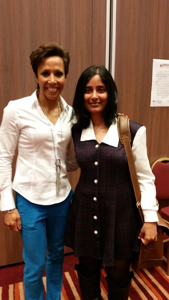 DollyGarland's tweet photo. So inspired by @damekellyholmes and so glad that I got to meet her #greatestpotential2015 #inspirationalleaders http://t.co/0gYa494wiU