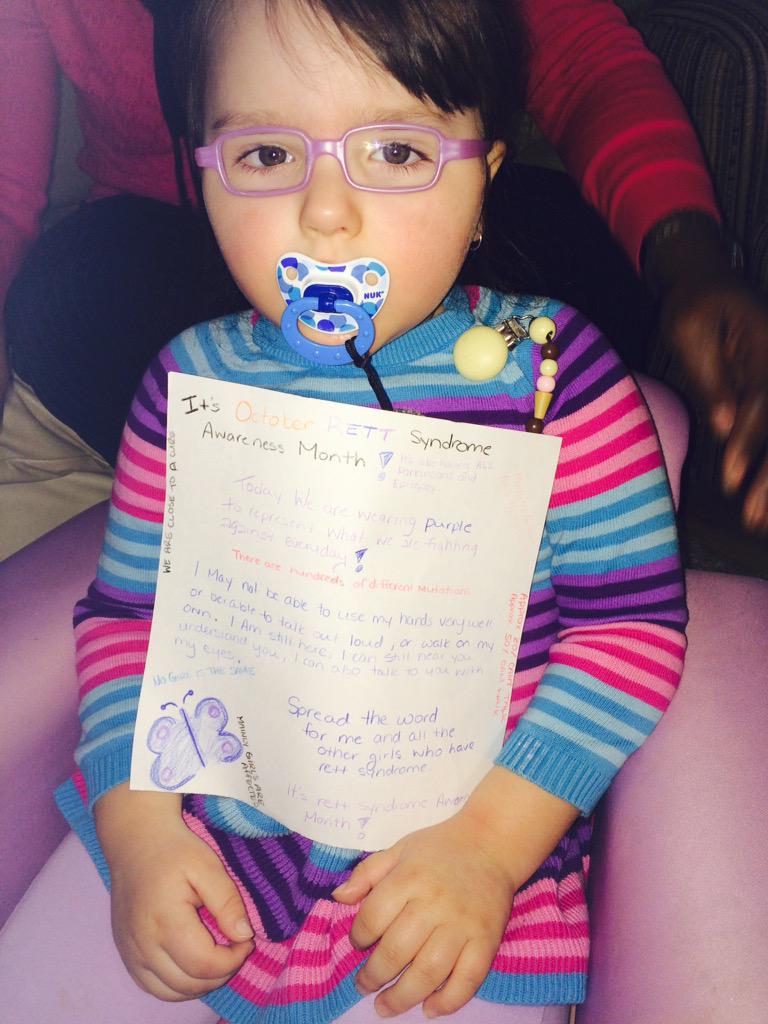 ShawnyJean's tweet photo. Meet my sweet girl who has Rett syndrome. She's the reason why I fight for a cure #cureretts @Clint_Black http://t.co/eIkOuXWr7e