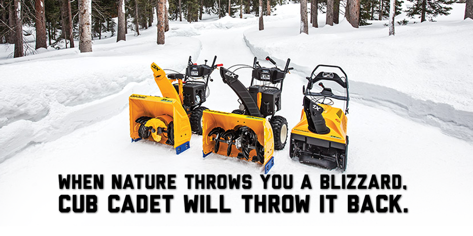 No trick, just treat: Cub Cadet 3X Snow Throwers are $100 off through 11/8/15: bit.ly/1kik3qL.