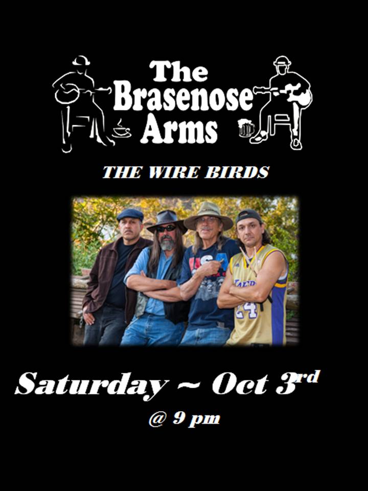 BrasenoseArms's tweet photo. Saturday (3rd) @BRASENOSEARMS.  Rugby @ 8pm (England vs Oz) then the WIRE BIRDS.  Funky psychedelic Blues-Rock band. http://t.co/gFAxgeDt30
