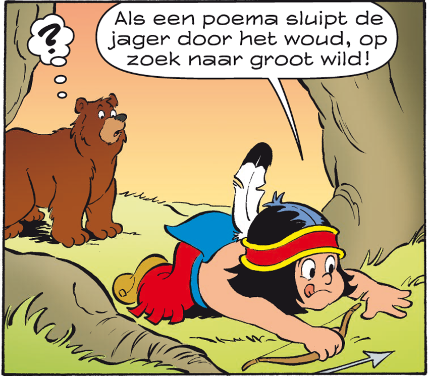 Ik ga op jacht! Niets tegen mijn vader zeggen, hoor! #krijger
