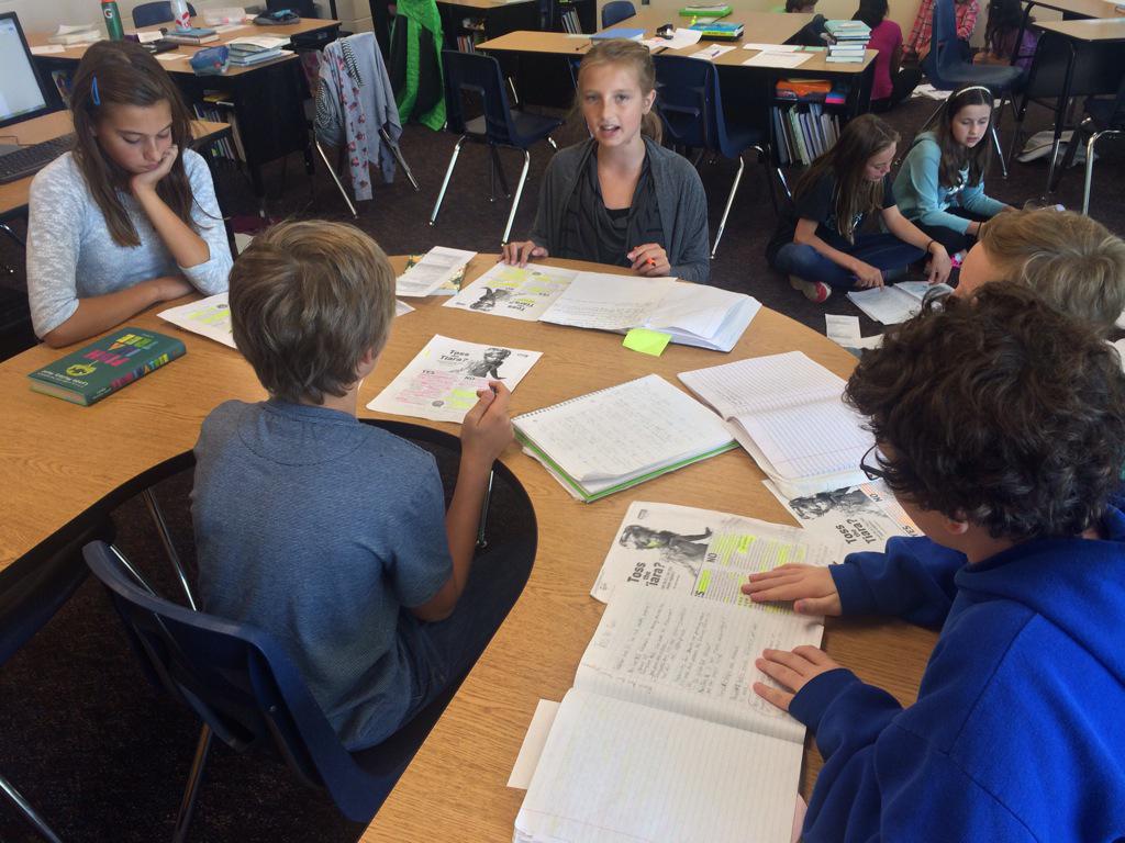 MrsHornick's tweet photo. Ss are starting their collegial discussions today! #elaboration #powerofdiscussion @HopewellLibrary @MrsWReyes http://t.co/UzdpMESa1J