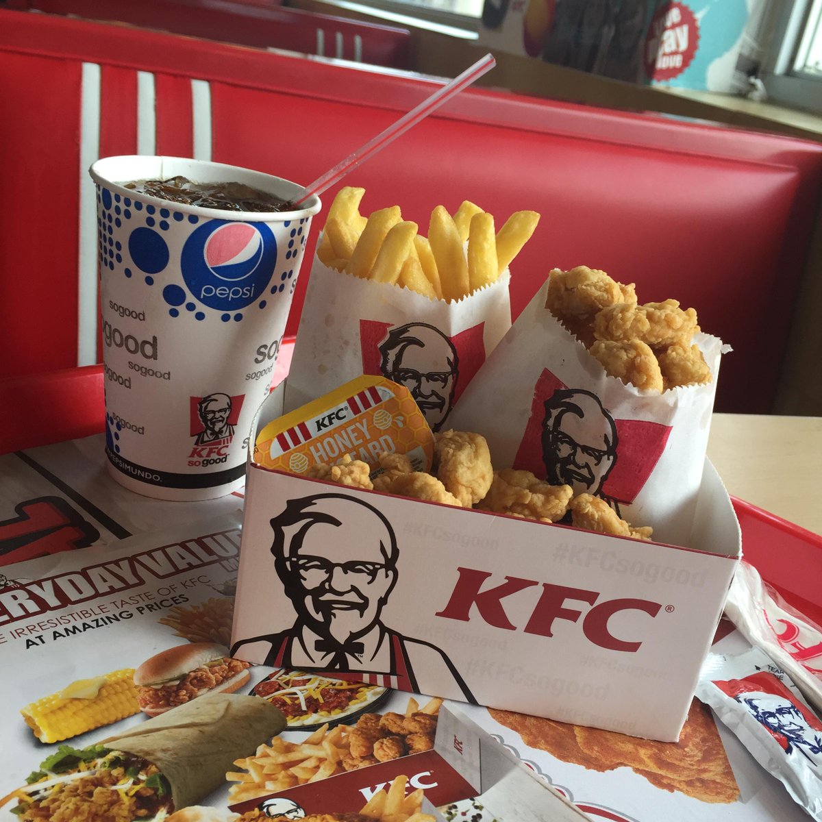 kfcjamaica's tweet photo. #PopcornChicken time! This combo is just $395, it's on our #EverydayValueMenu and #sogood! http://t.co/7Xkhh4ynbe