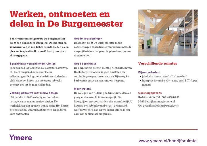 Wij hebben weer plek voor nieuwe ondernemers in ons inspirerende kantoor! Diverse mogelijkheden, va 325,- p/m.