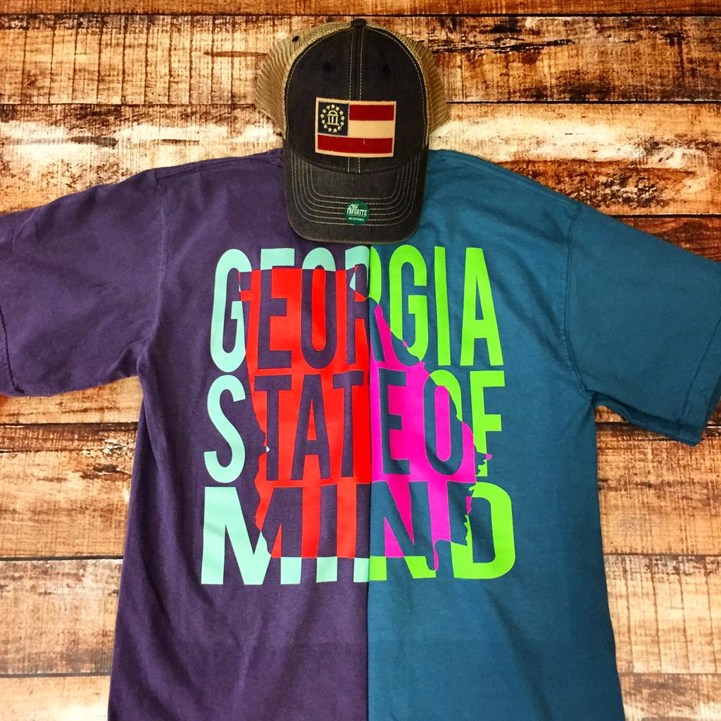 No matter where you go, stay in a [Georgia State of Mind] with these awesome shirts! #WeLoveGeorgia #PeachState 🍑