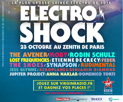 La soirée #electro de l'année c'est le 23 oct avec @VirginRadiofr  au <a href="/Zenith_Paris/">Zénith Paris - La Villette</a> !!! > a1s.eu/cRqmUo