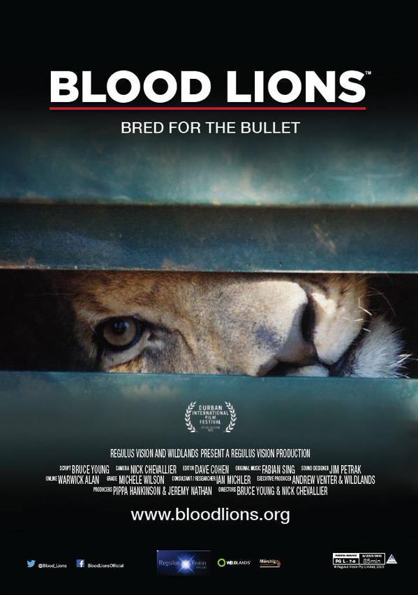 _AnimalAdvocate's tweet photo. #DENMARK:
Blood Lions will air on @Discovery Channel,
4th October at 10pm
#CannedHunting revealed.
@Blood_Lions http://t.co/lVQGmNwmkh