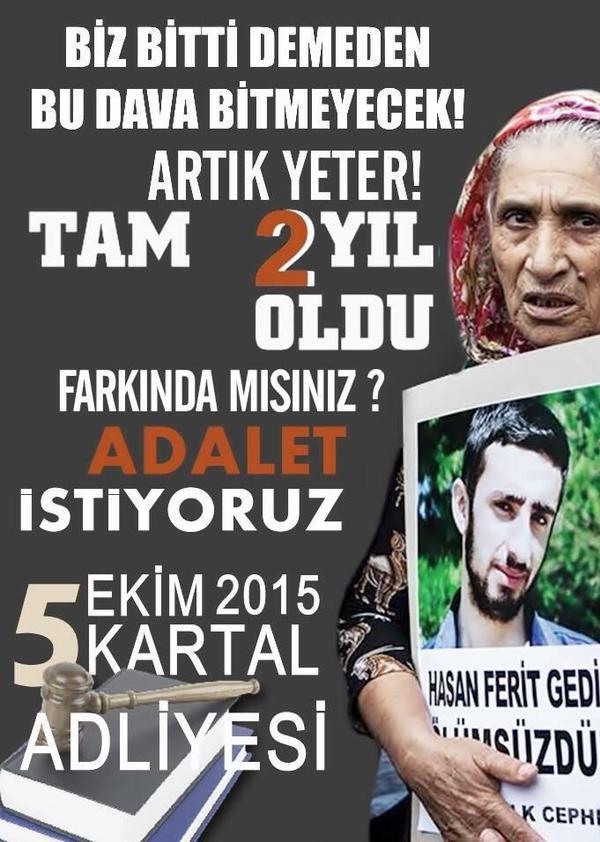 #hasanferitgedik 722 gün #abdullahcömert 850 gün önce devlet eliyle katledildi.
5 ve 9 ekimde davalarına sahip çık!!!