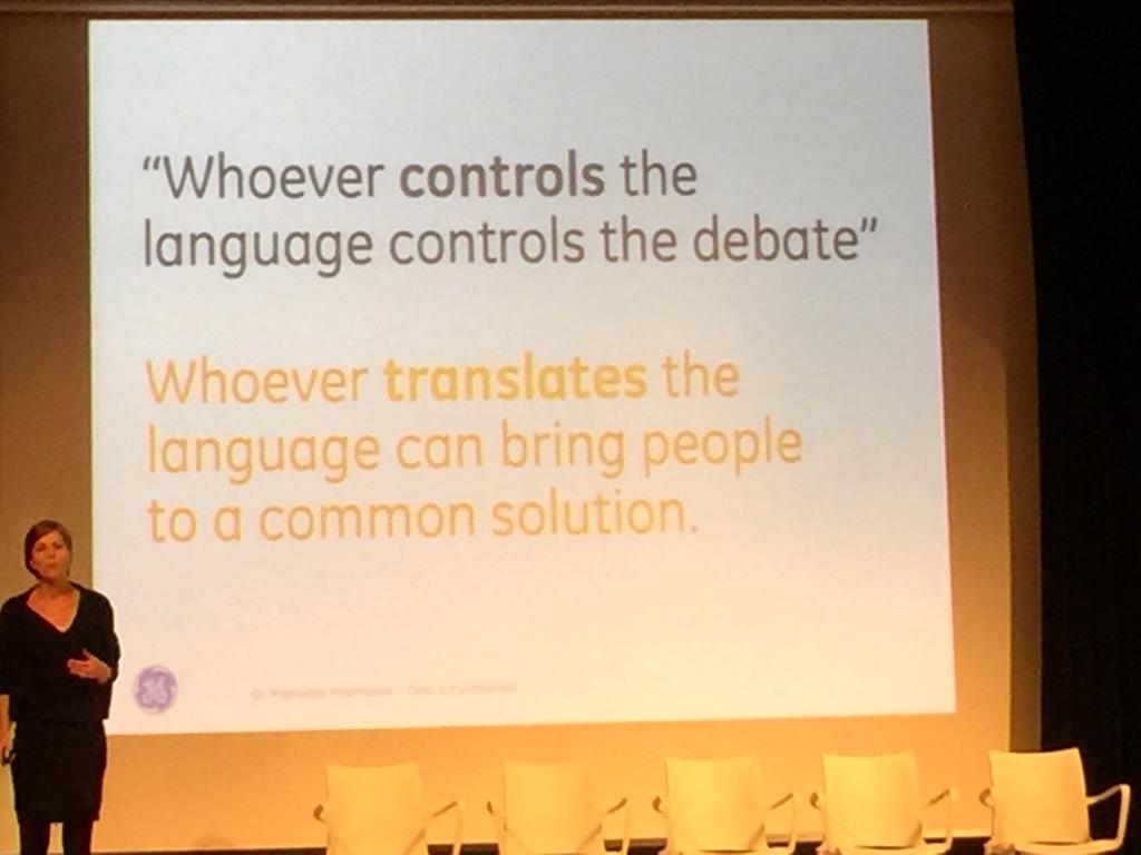 Place design at the leadership level but keep language simple. A great insight to keep in mind #SDGC15.