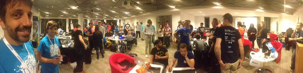 MadHaxGlasgow's tweet photo. The teams are announced! Good luck to the teams taking the #HackToTheFutureGUTS2015 challenge! #DoYouHaveTheGUTS http://t.co/5fXK3ENgjF