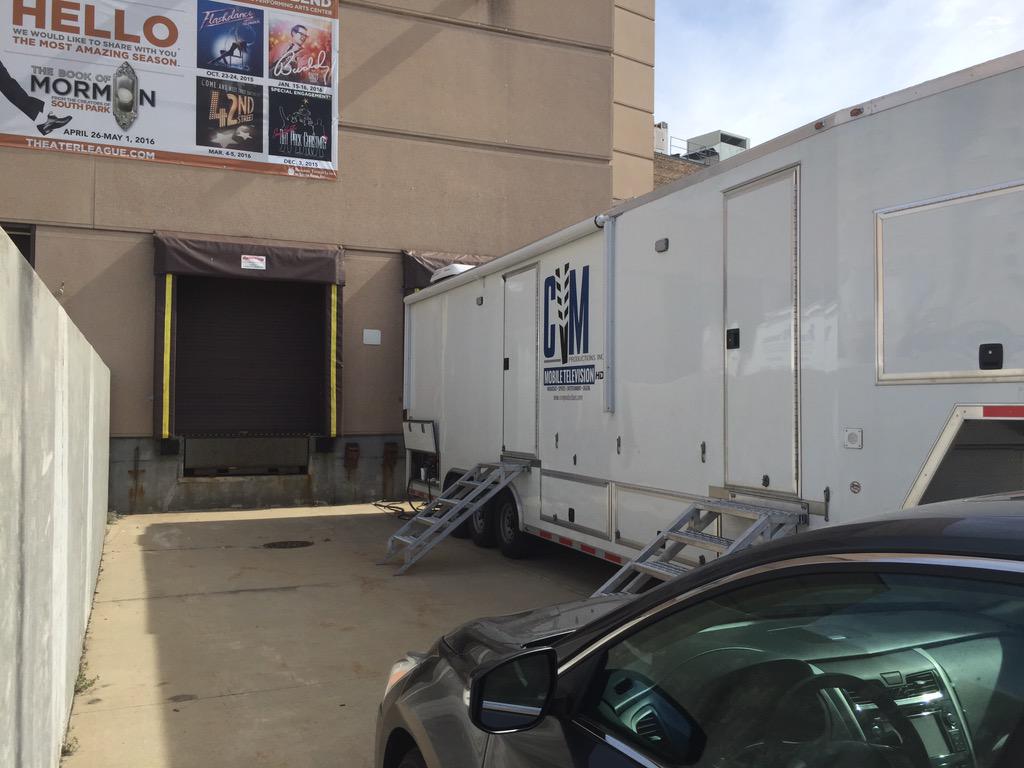 LastReplicator's tweet image. Somehow got a VIP parking spot next to the production truck. Time to go make some television......