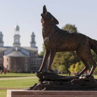 Come to the pep rally at 5 at the legacy statue! The Crazies, spirit squad, and the football team will be there! 🐾🐺🏈