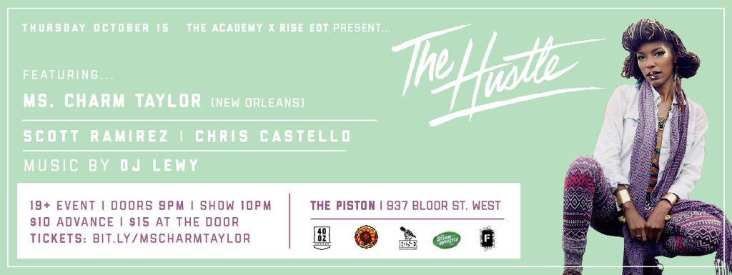 rise_edt's tweet photo. Next Thursday @AcademyPresents #TheHustle  ft. @mscharmtaylor @ImScottRamirez @_ChrisCastello w/ music by @djLEWYv 
 http://t.co/7E0Y1T6wYQ