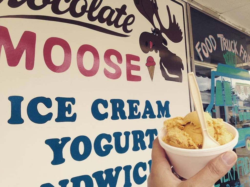 The rumors are true, folks: pumpkin ice cream is at <a href="/moosebtown/">The Chocolate Moose</a>. #btownfood #mybtown #punkin