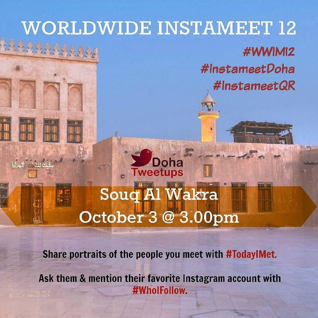 MoAwesomeSauce's tweet photo. Are you guys ready for #InstaMeetDoha tomorrow?

We'll hope to see you all at our meeting point, the Coffeeshop Com… http://t.co/LruuC0Ml80
