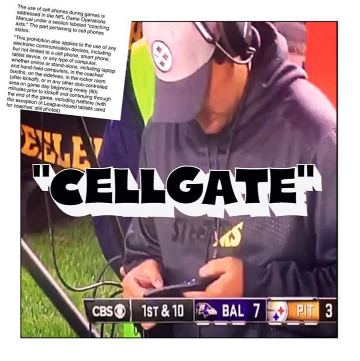 adamc4146's tweet photo. @NFL @nflcommish @steelers #CellGate #Karma #PatsNation just smiles ๐ Your move Goofball Goodell http://t.co/EMGHs8gR6H