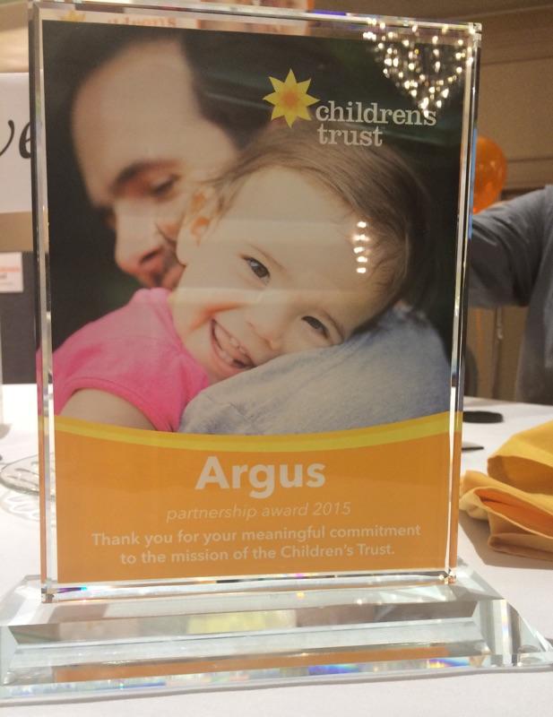 thinkargus's tweet photo. Yesterday, we were honored to receive the Partnership Award from @trust4kids. Here are some photos from the event. http://t.co/2AsUwj8EFq