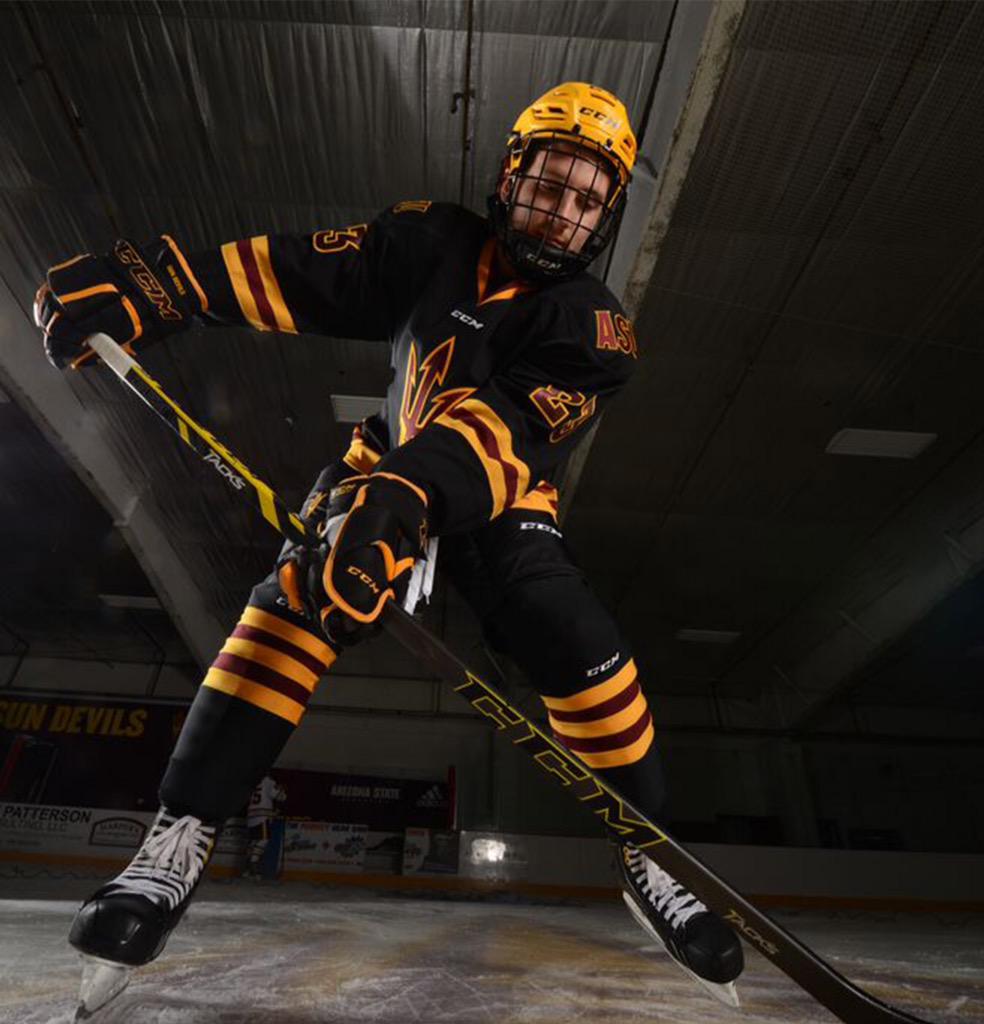 Sun Devil Hockey on X: Strange is the night where the black stars rise  #FreezeTheFork #teamadidasASU    / X