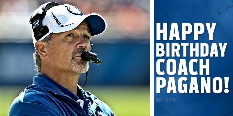 Happy birthday Chuck Pagano! 