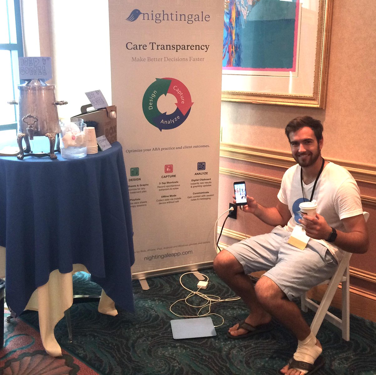 ngaleapp's tweet image. Hey #FABA2015, stop by the Recharge Station to charge your devices &amp;amp; revive your brain with (hot and cold) coffee!