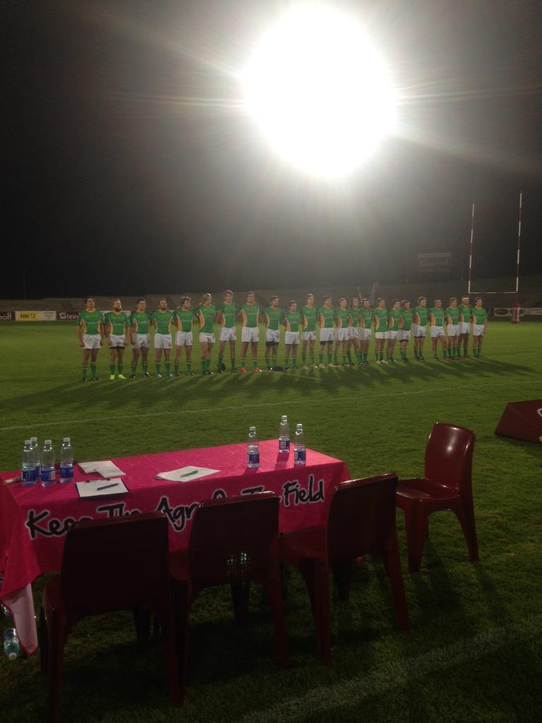 Steinhoff <a href="/Dagbreek1921/">Dagbreek Manskoshuis</a> and Steinhoff <a href="/HuisMarais/">Huis Marais</a> proudly singing the National Anthem! <a href="/varsitycup/">Varsity Cup</a>  #Koshuisrugby
