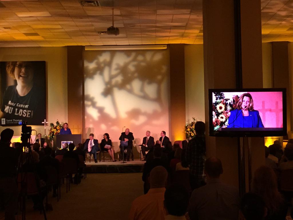4thLeafStudio's tweet photo. Congratulations to Karen Springer and the @StThomas_Health family. Here's to the future of the STH mission. http://t.co/IIixmbyrBq