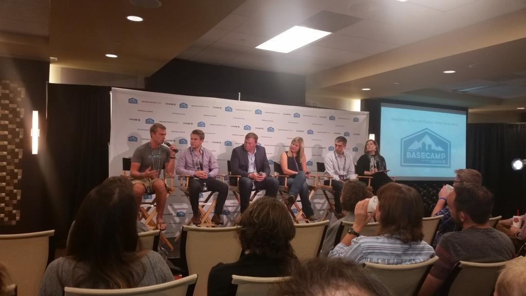 <a href="/CraigBaute/">Craig Baute</a> "we have a dorm room culture, freshman year, 75% doors open culture" #DENStartupWeek