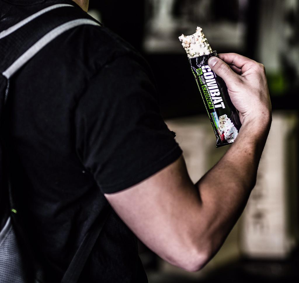 Looking for a snack to bring along with you to the gym? #CombatCrunch is not only convenient but it's delicious!