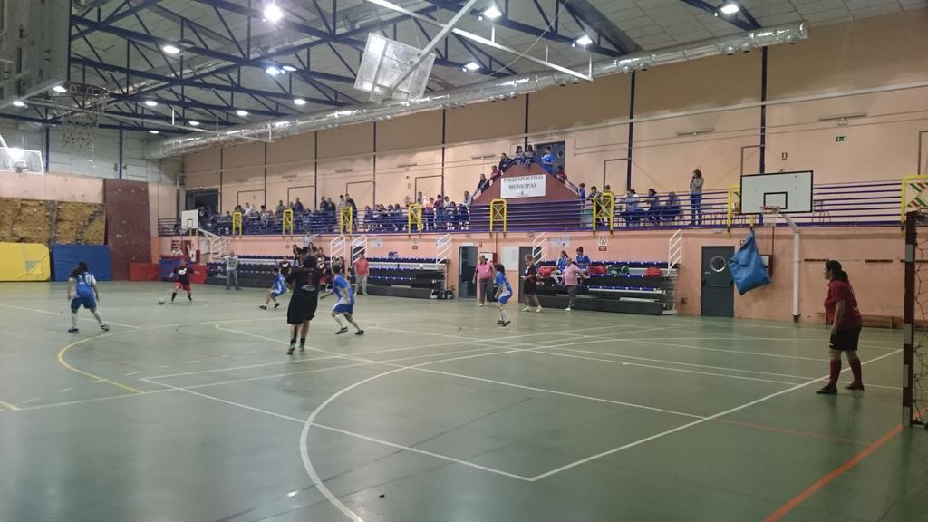 ManzanaresReal's tweet photo. Fútbol sala femenino en el polideportivo municipal de Manzanares El Real http://t.co/WunhqHlcH1