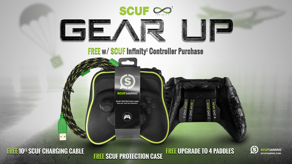ScufGaming's tweet photo. Until Oct 31, get a FREE Case, cable &amp; upgrade to 4 paddles when you buy a SCUF Infinity1!
https://t.co/W5HzCMzwoC http://t.co/n7supEBcM7