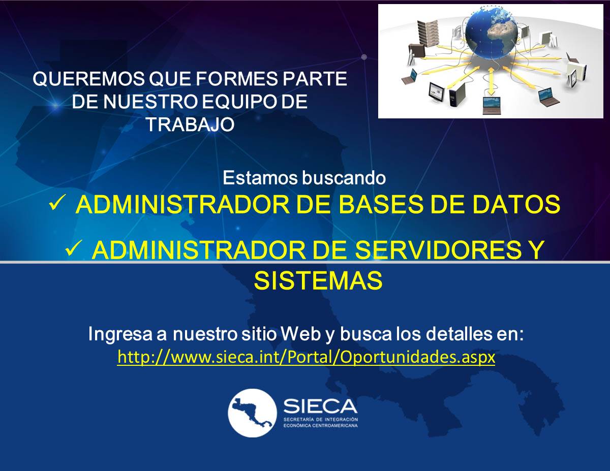 Forma parte del equipo de hombres y mujeres que trabajamos por la #IntegraciónEconómica de #Centroamérica