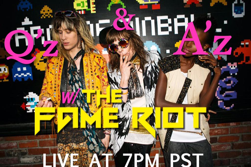 thefameriot's tweet photo. Q AND A SEZZION ON OUR FACEBOOK PAGE TONIGHT AT 7PM>>> ASK US ABOUT #Bumbershoot2015 #newmusic #LIVERIOTS #DustFunkEP http://t.co/nQLlJNqEUs