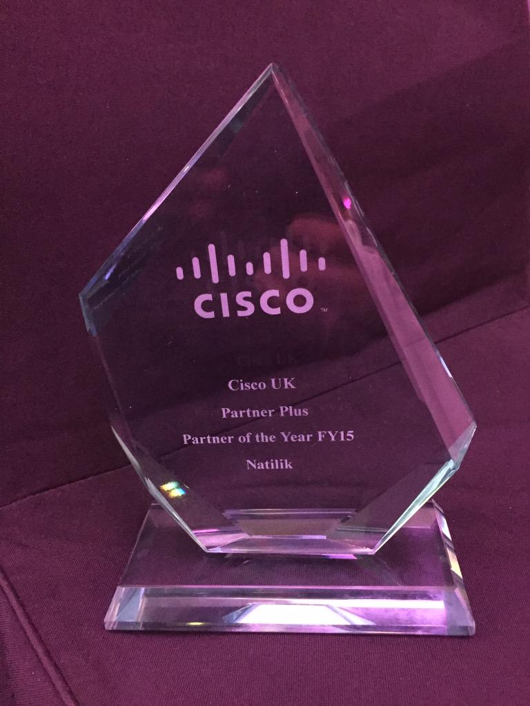 <a href="/natilikgroup/">Natilik</a> awarded Cisco UK Partner of the Year Amazing achievement &amp; great night #theconfidentguide #CiscoLPF16