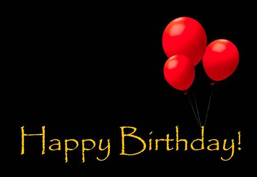.  Happy Birthday to    