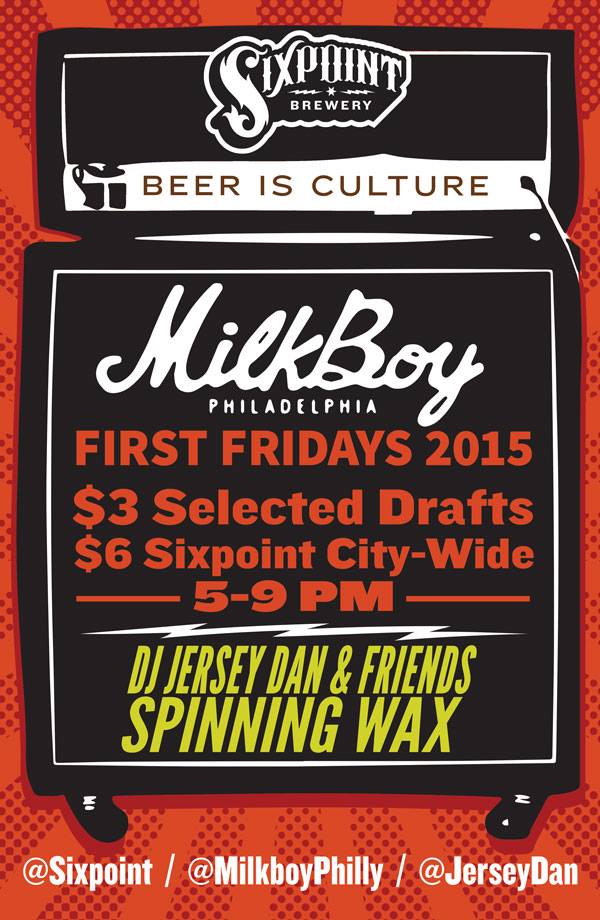 Stay dry and see DJ <a href="/jerseydan/">jerseydan</a> spinning <a href="/MilkBoyPhilly/">MilkBoy Philadelphia</a> tonight during the <a href="/sixpoint/">Sixpoint</a> first Friday event!