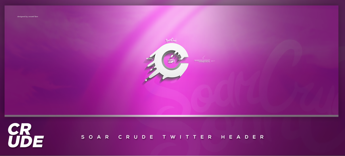 FlBRE's tweet image. Clean header for @Crudes; (HD Link: imgur.com/Q7aCxsH) I wanted it to be really clean, hope you guys like it!